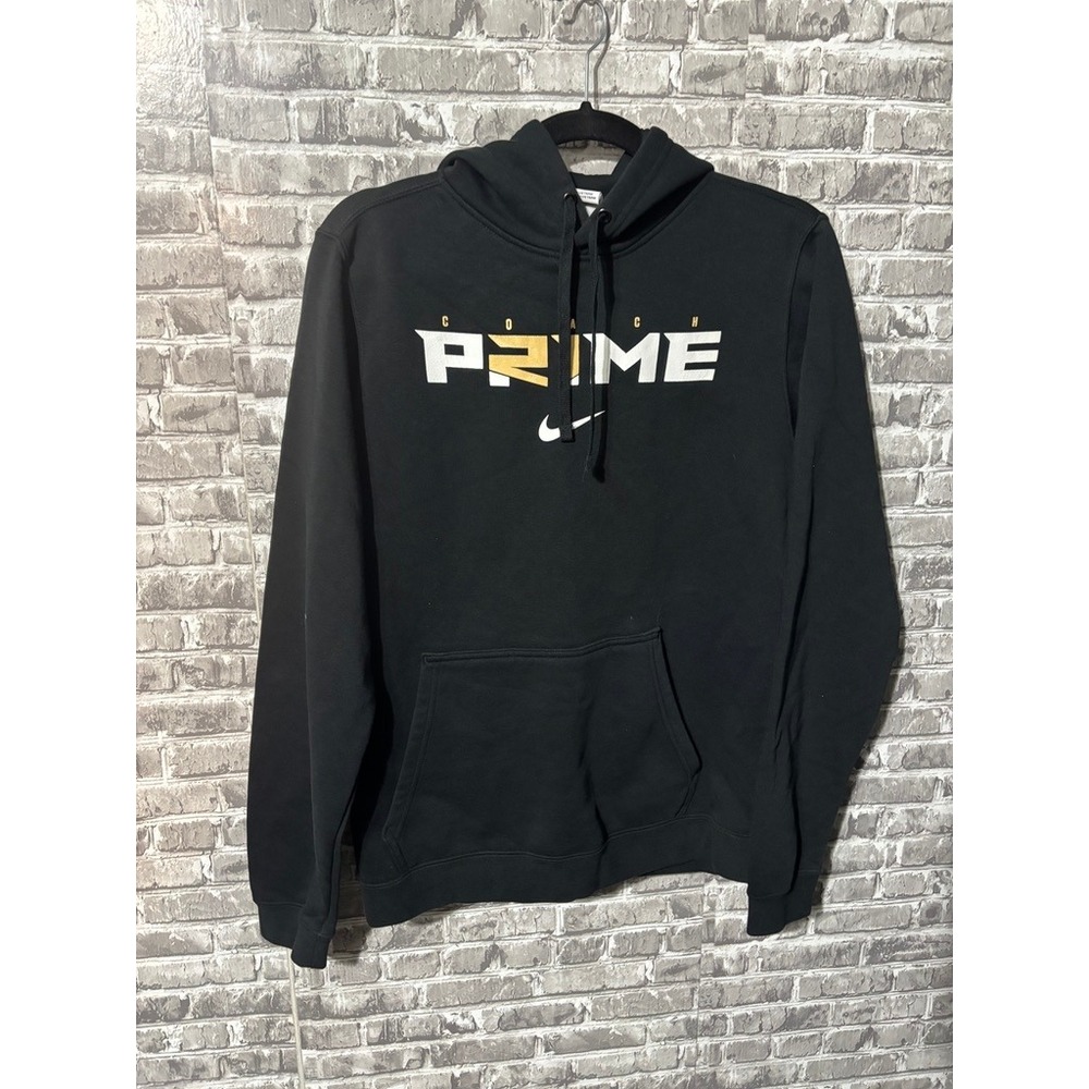 Men's Deion Sanders Black Coach Prime Club Fleece‎ Pullover Hoodie